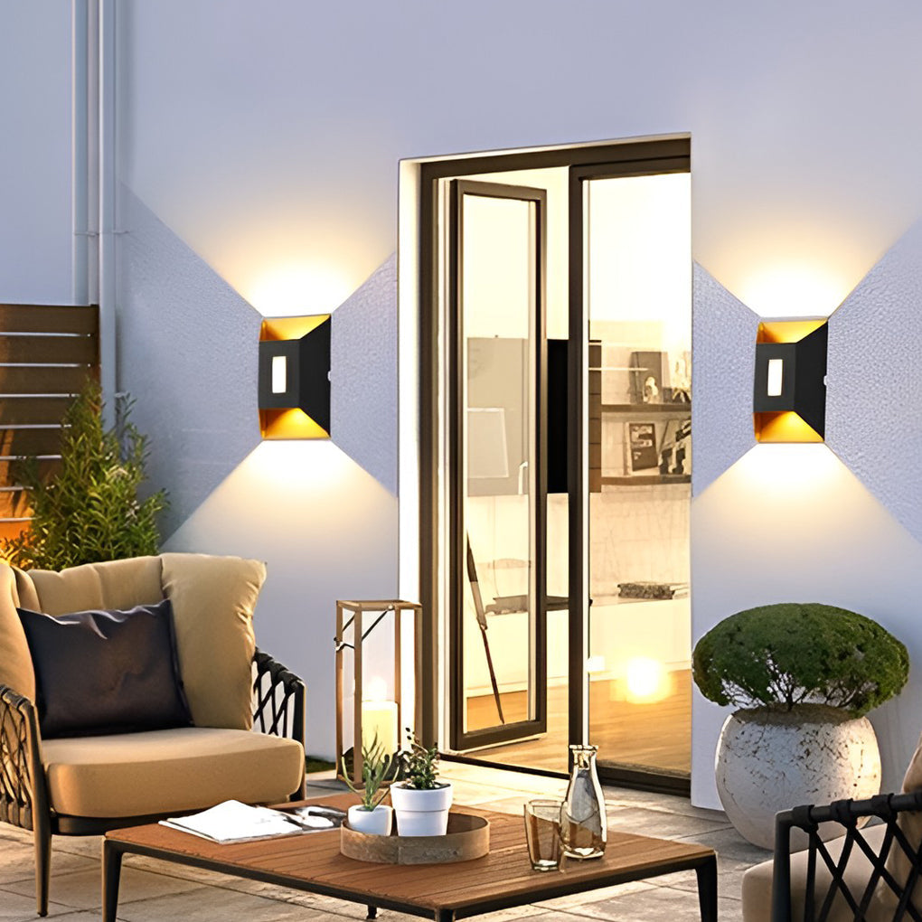WINDSOR AQUA SHIELD LED WALL SCONCE, MODERN UP AND DOWN LIGHTING