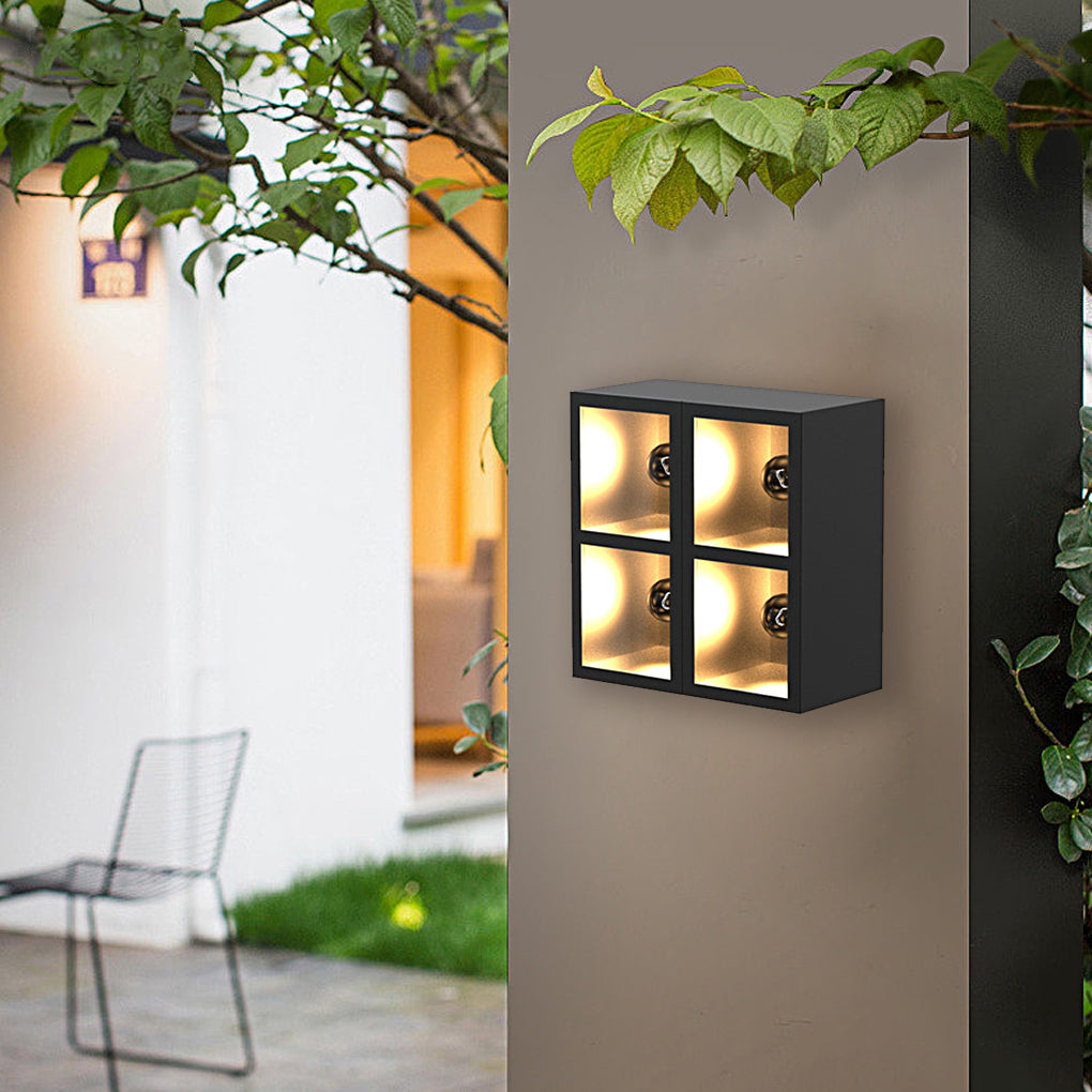 FENWICK RAINSHIELD SQUARE LED WALL SCONCE WITH INTEGRATED PLANTER