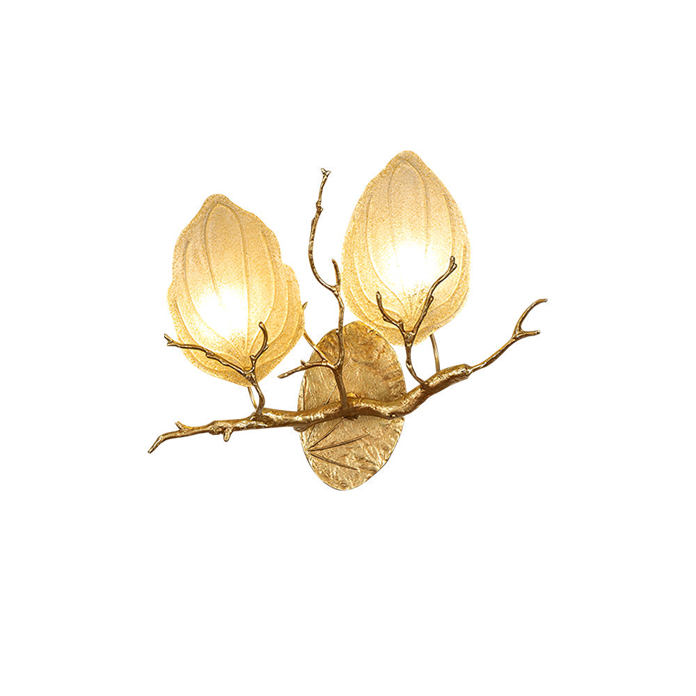 WHITBY LEAF EMBELLISHED WALL SCONCE