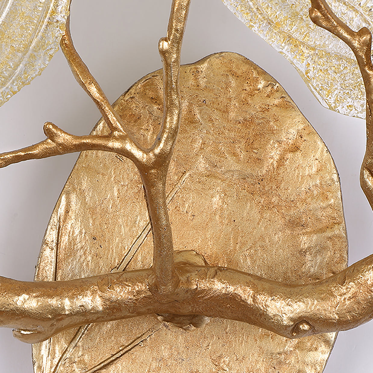 WHITBY LEAF EMBELLISHED WALL SCONCE