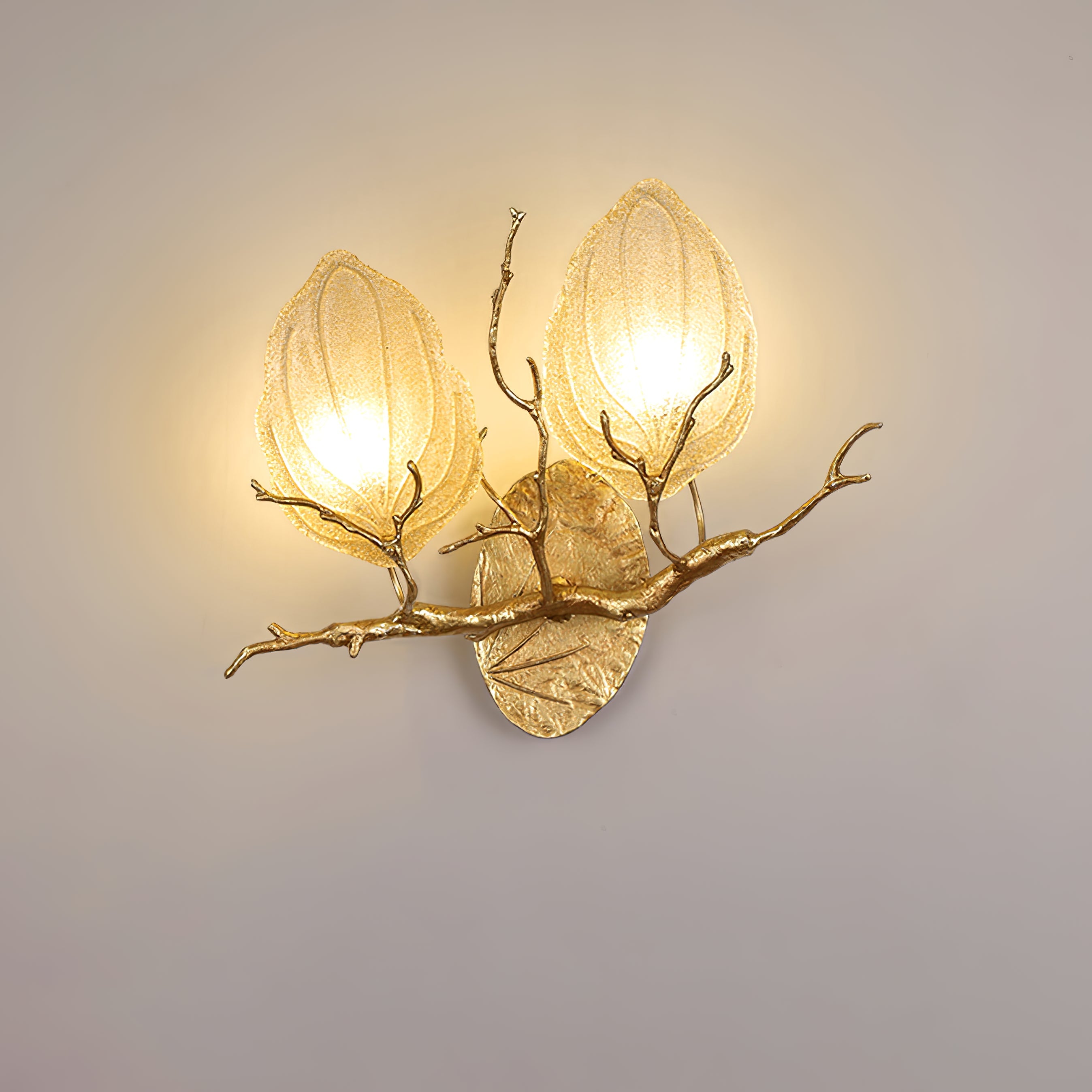 WHITBY LEAF EMBELLISHED WALL SCONCE