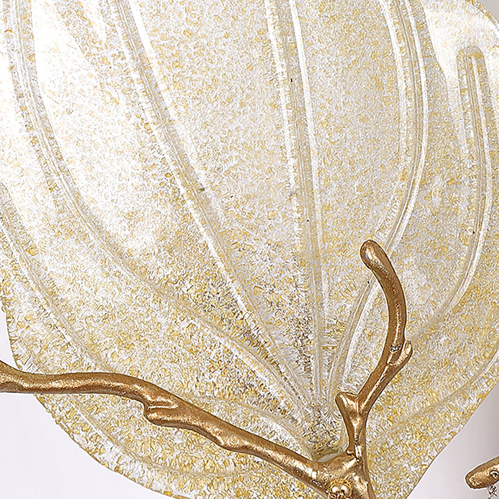 WHITBY LEAF EMBELLISHED WALL SCONCE