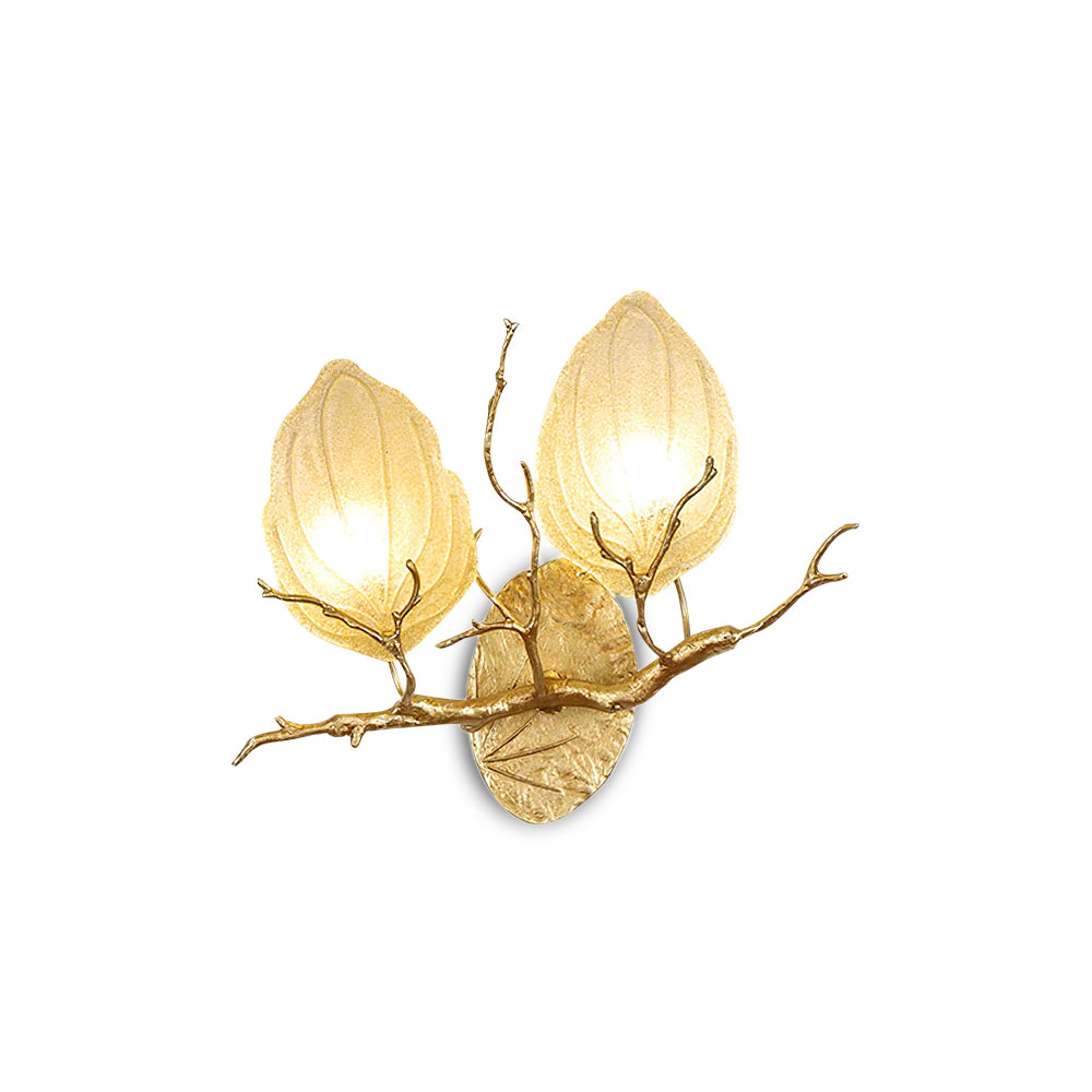 WHITBY LEAF EMBELLISHED WALL SCONCE