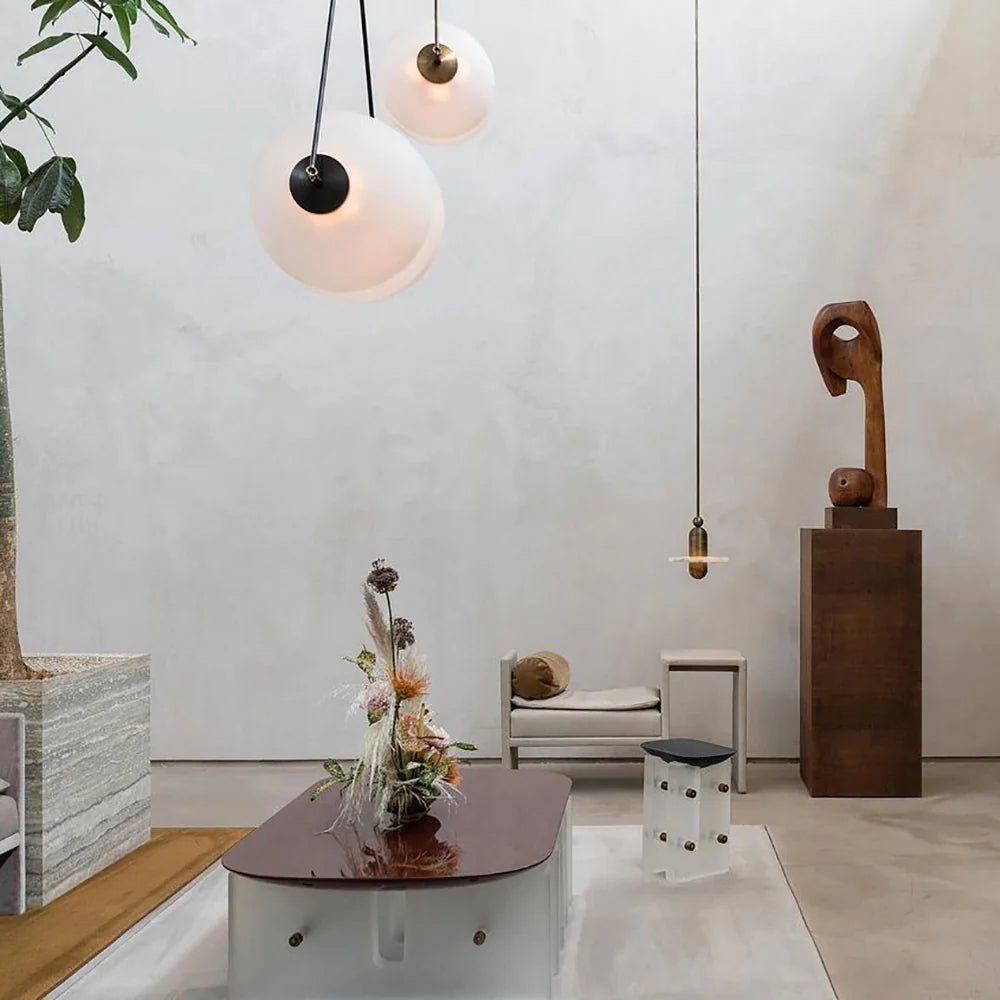 WINTHORPE PEARLIZED GLASS PENDANT LIGHT