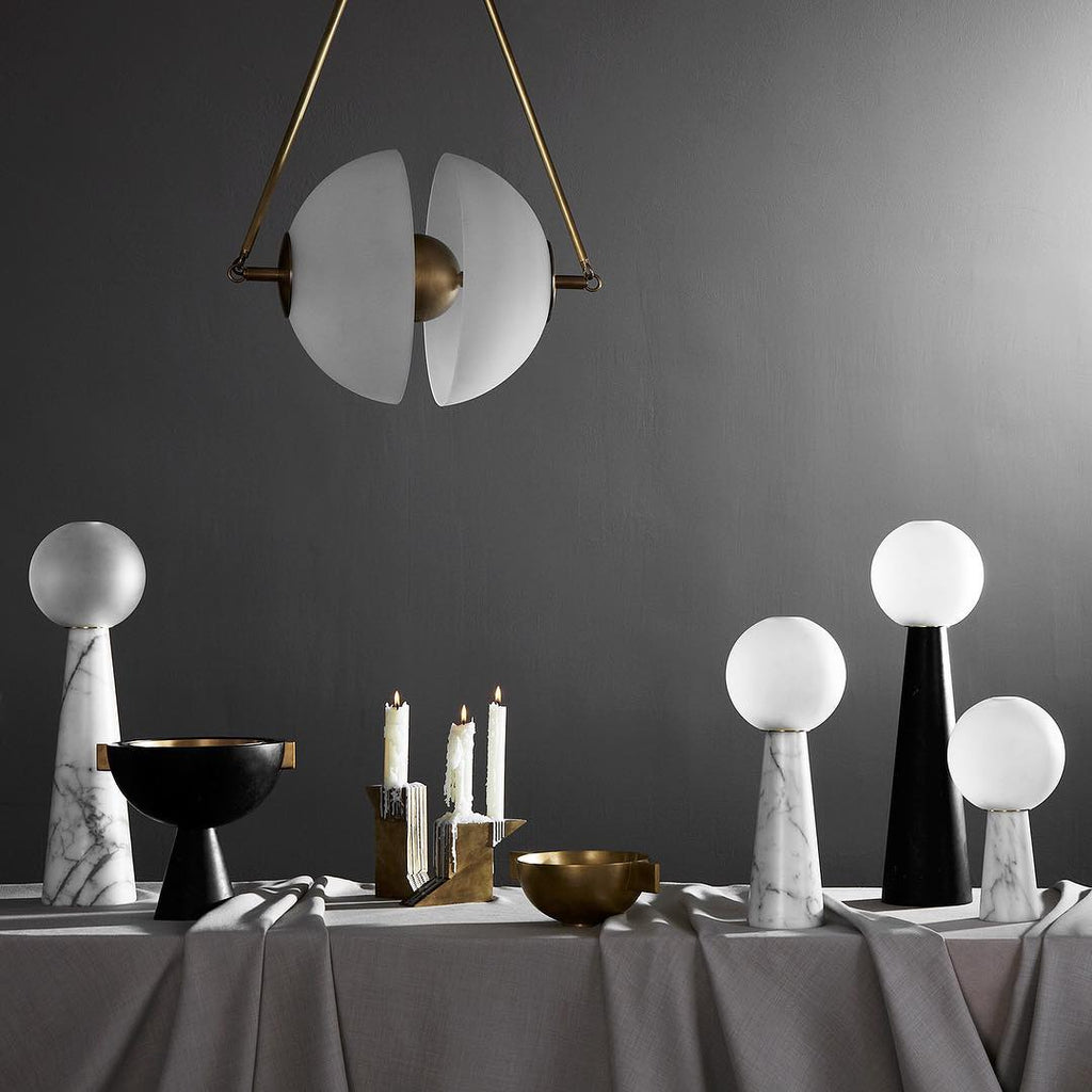 WINTHORPE PEARLIZED GLASS PENDANT LIGHT