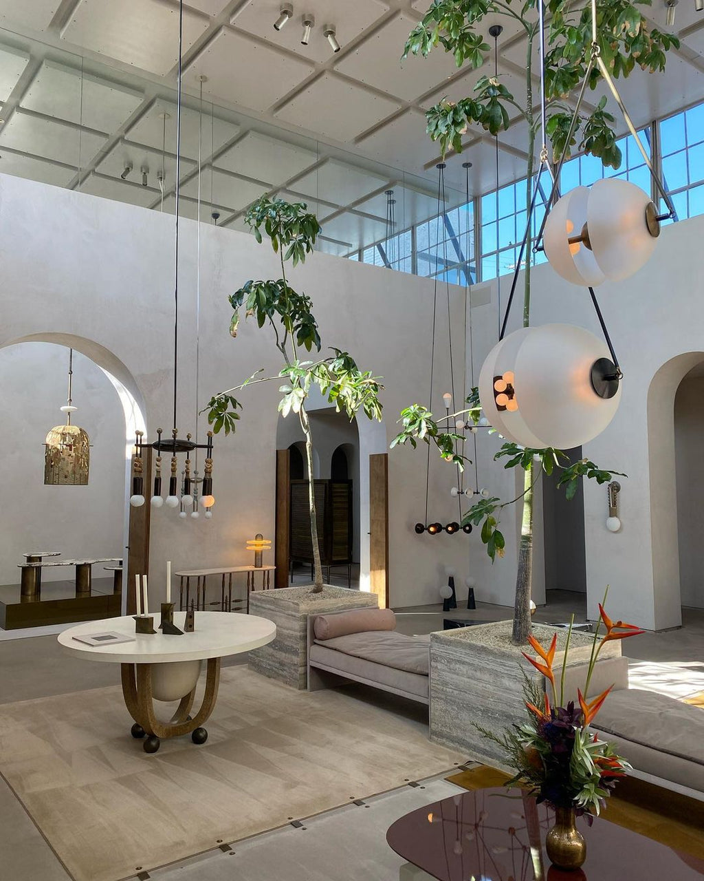 WINTHORPE PEARLIZED GLASS PENDANT LIGHT
