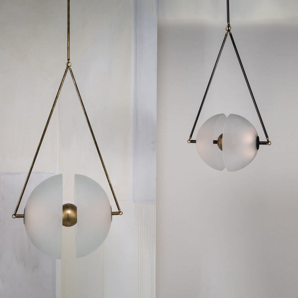 WINTHORPE PEARLIZED GLASS PENDANT LIGHT