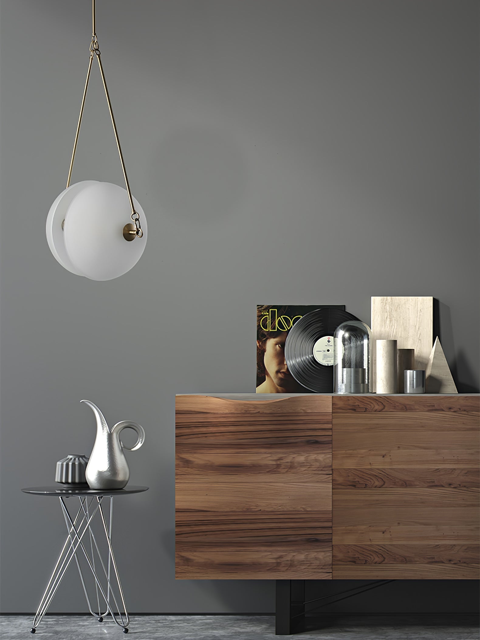 WINTHORPE PEARLIZED GLASS PENDANT LIGHT