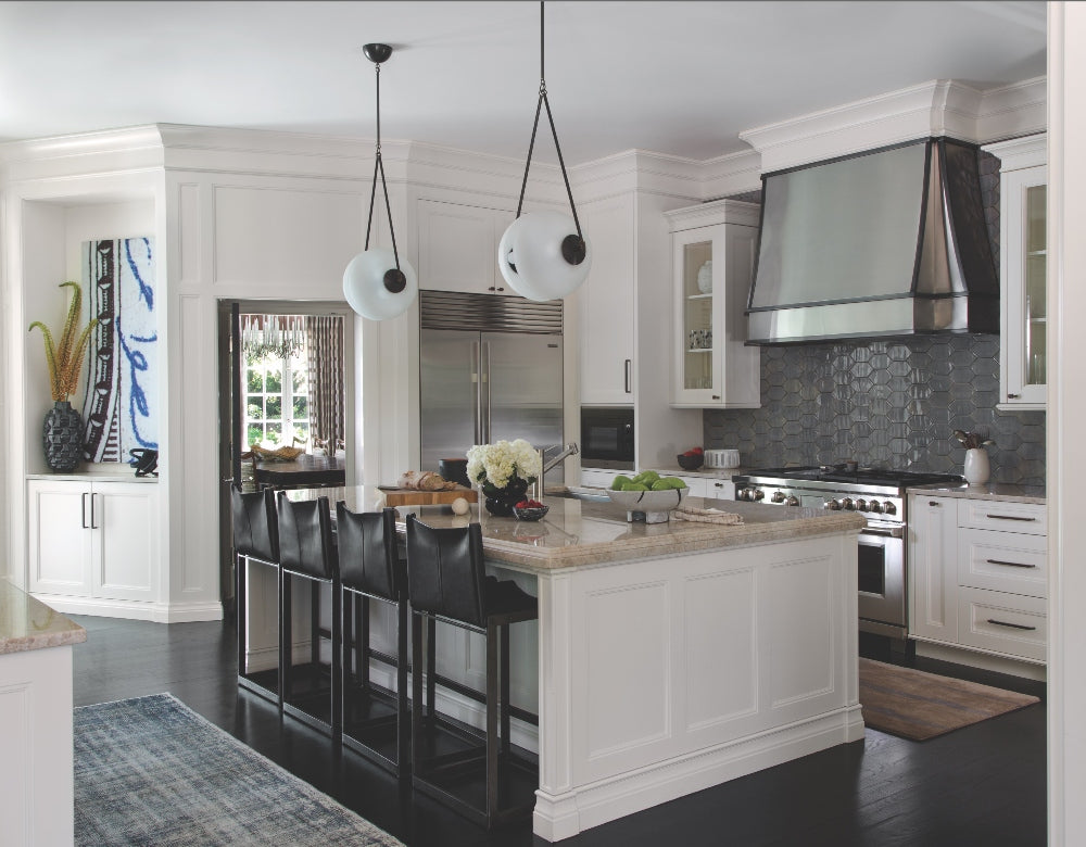 WINTHORPE PEARLIZED GLASS PENDANT LIGHT
