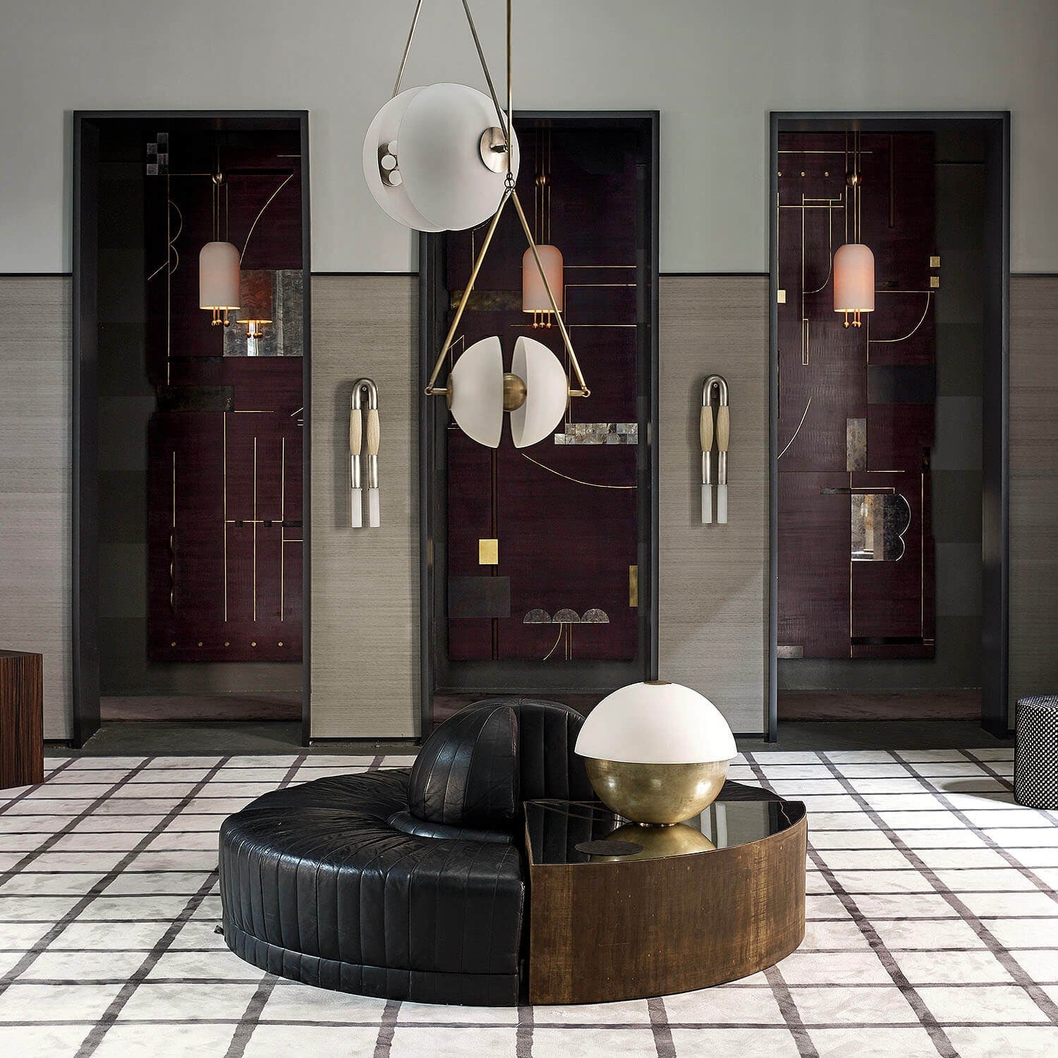 WINTHORPE PEARLIZED GLASS PENDANT LIGHT