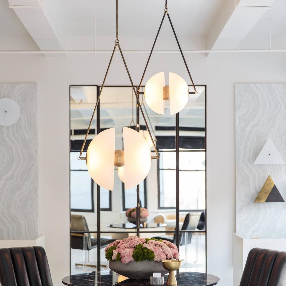 WINTHORPE PEARLIZED GLASS PENDANT LIGHT