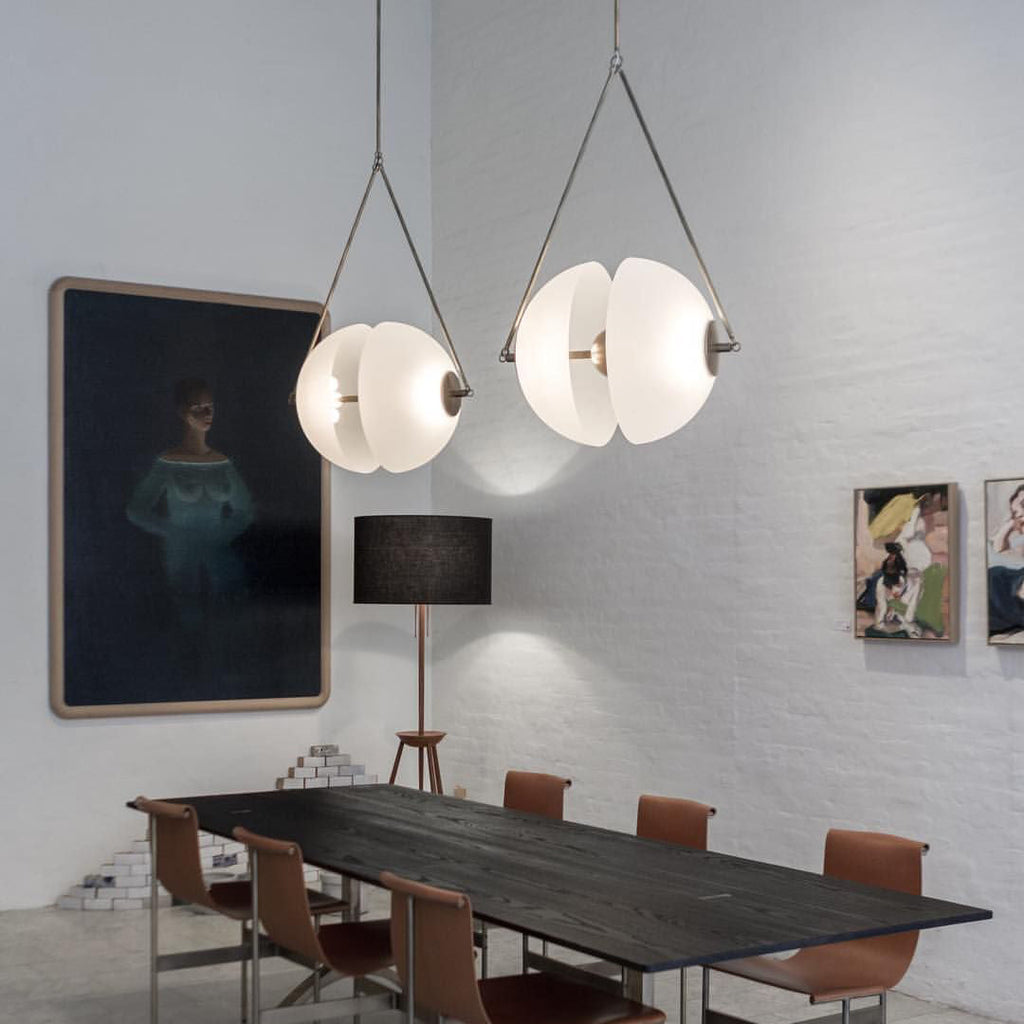 WINTHORPE PEARLIZED GLASS PENDANT LIGHT