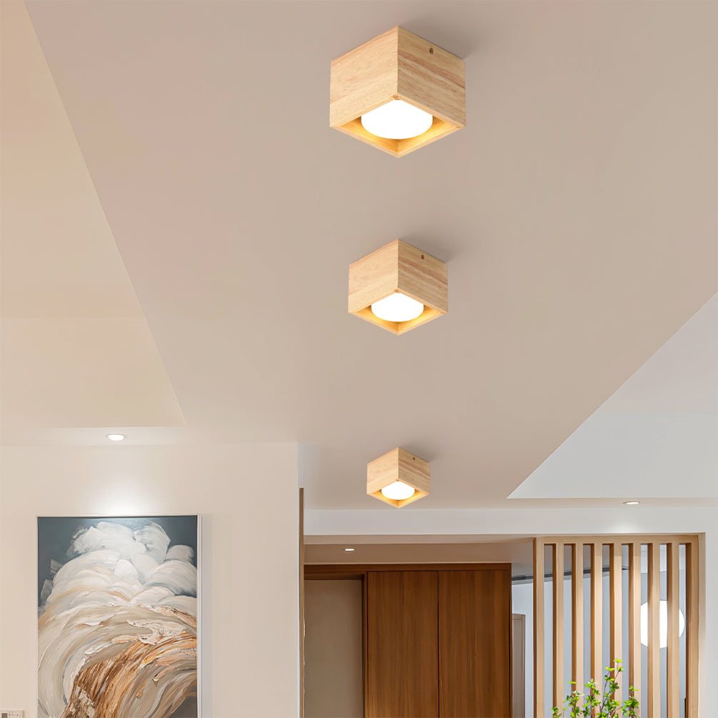 FENWICK AMBER GLASS DRUM LUMINAIRE