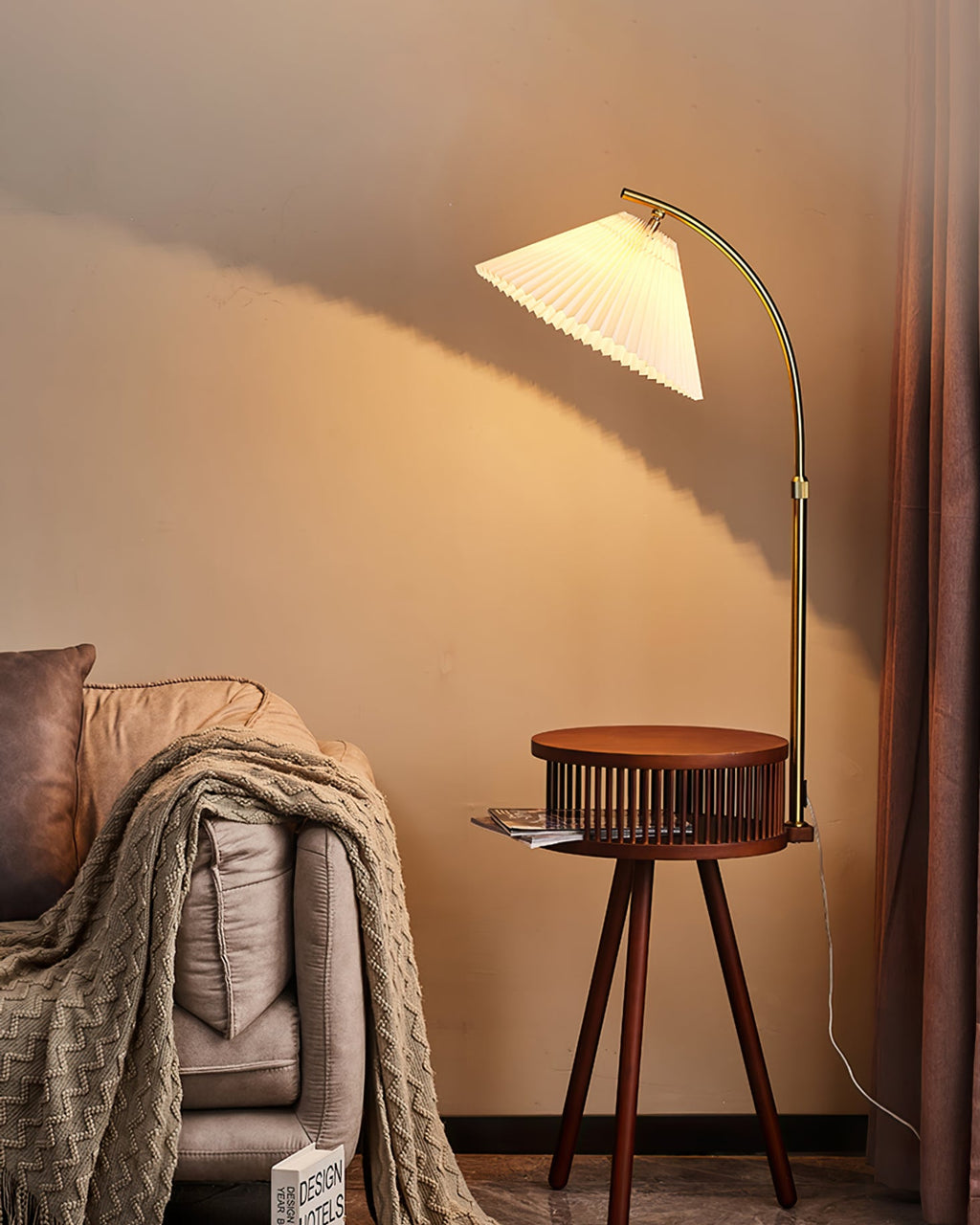 Ravenscroft Mid-Century Arc Floor Light