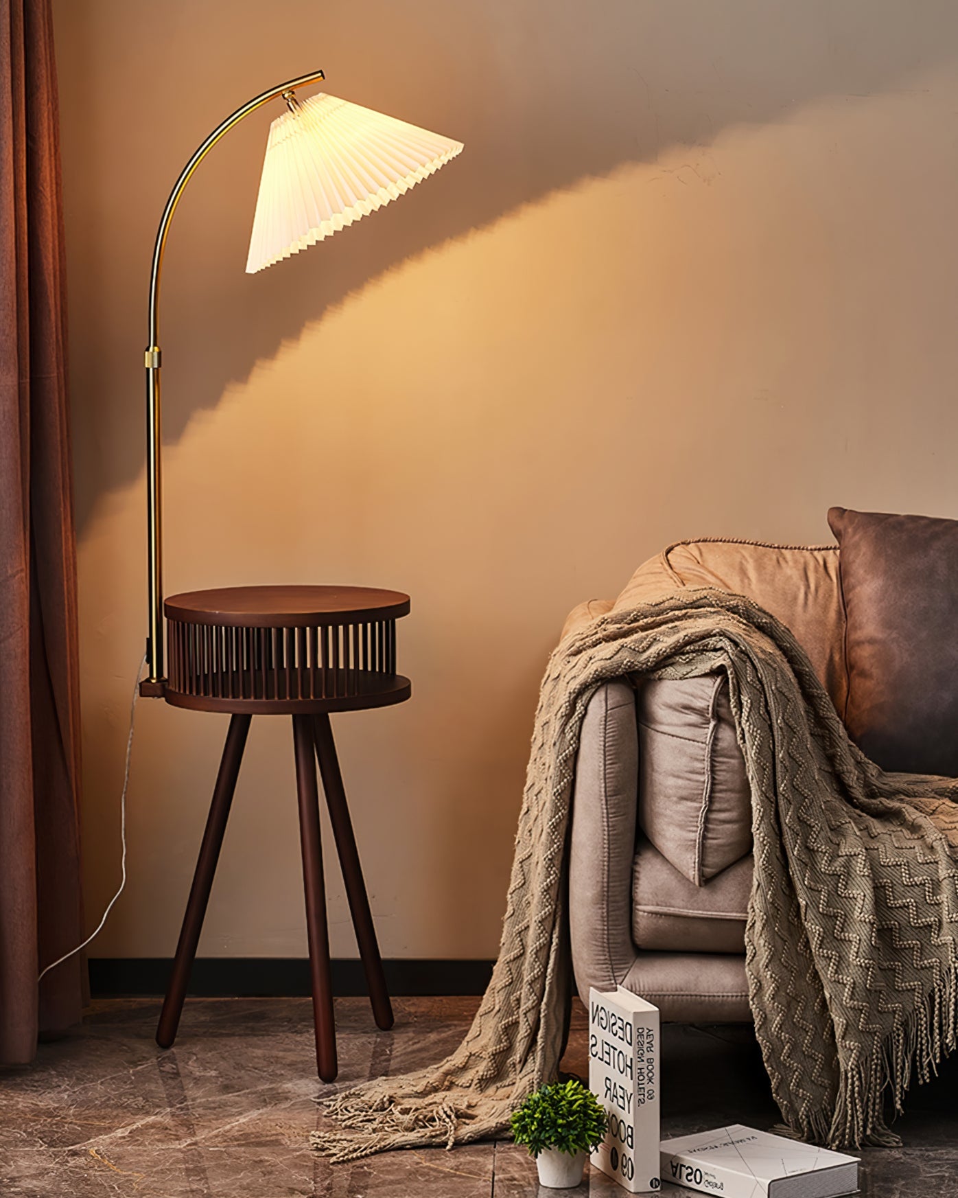 Ravenscroft Mid-Century Arc Floor Light