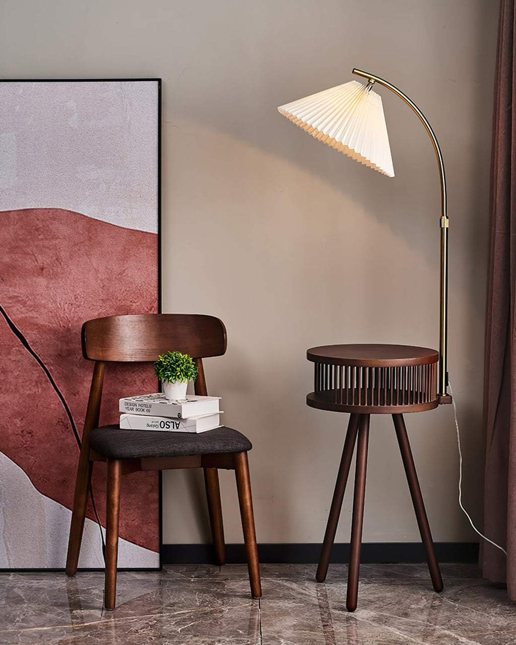 Ravenscroft Mid-Century Arc Floor Light