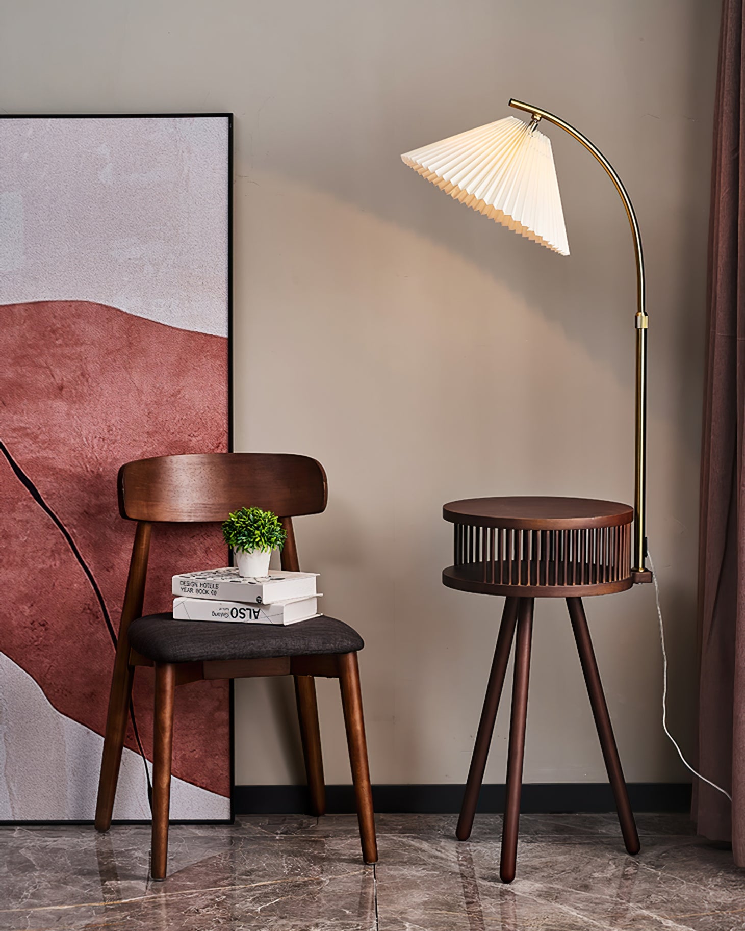 Ravenscroft Mid-Century Arc Floor Light