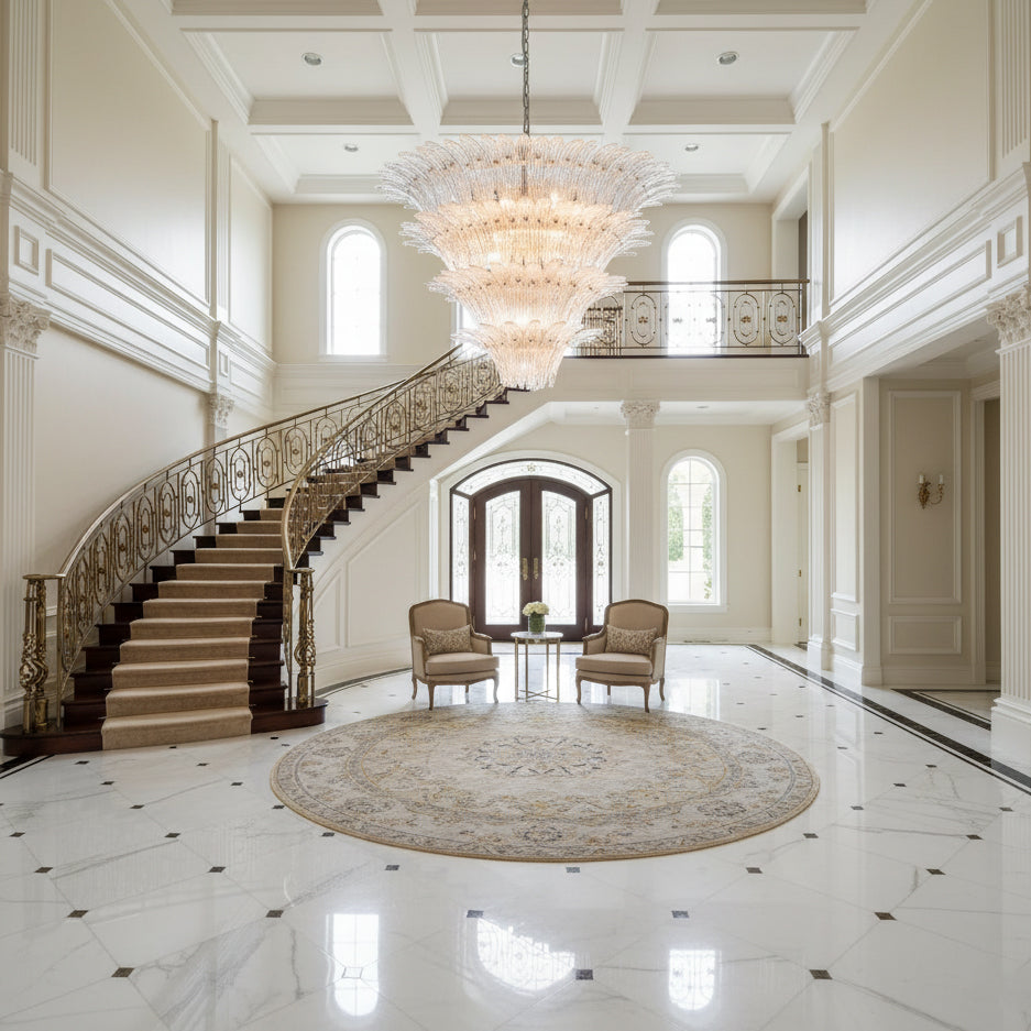 RAVENHALL CRYSTAL DRAPED CEILING LANTERN