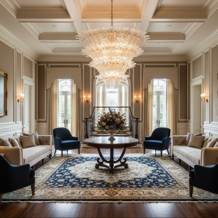 RAVENHALL CRYSTAL DRAPED CEILING LANTERN