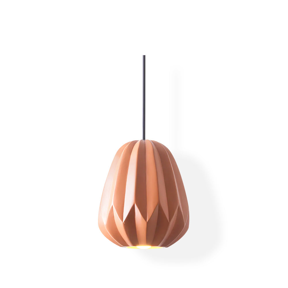 CORALINE AMBER RESIN HANGING LANTERN