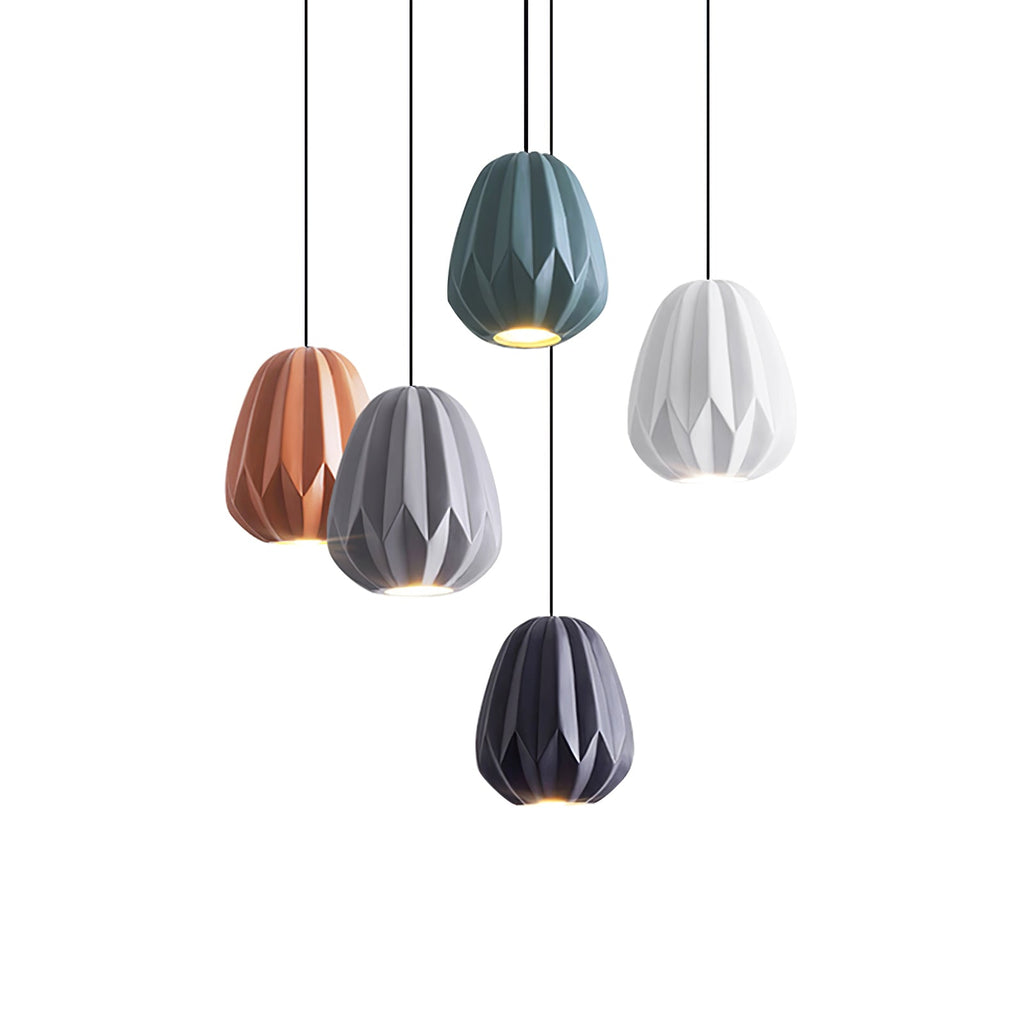 CORALINE AMBER RESIN HANGING LANTERN