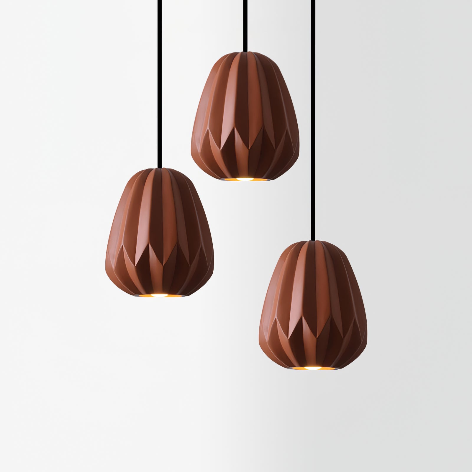 CORALINE AMBER RESIN HANGING LANTERN