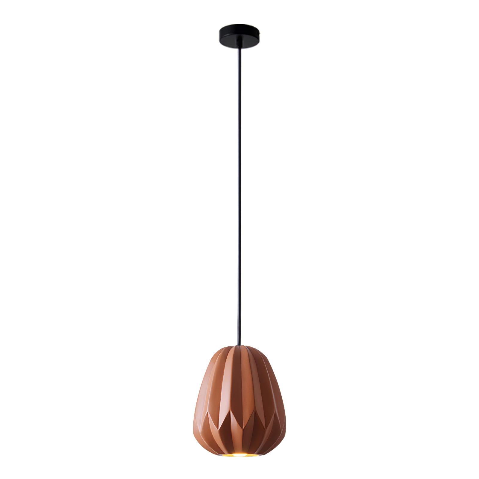 CORALINE AMBER RESIN HANGING LANTERN