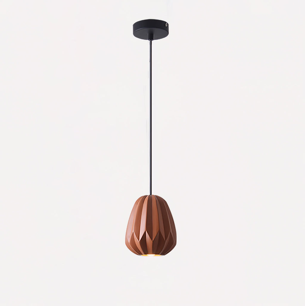 CORALINE AMBER RESIN HANGING LANTERN