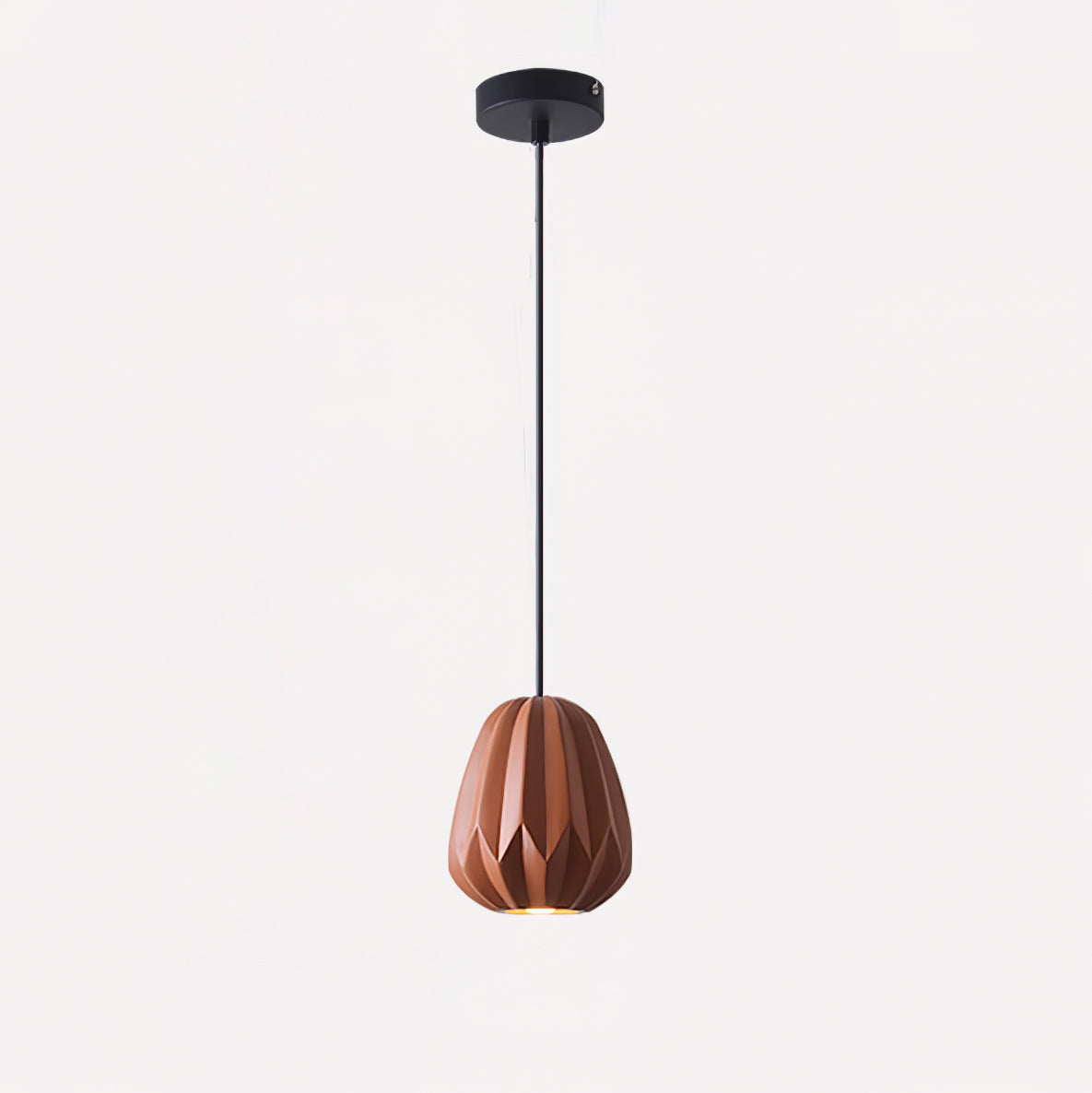 CORALINE AMBER RESIN HANGING LANTERN