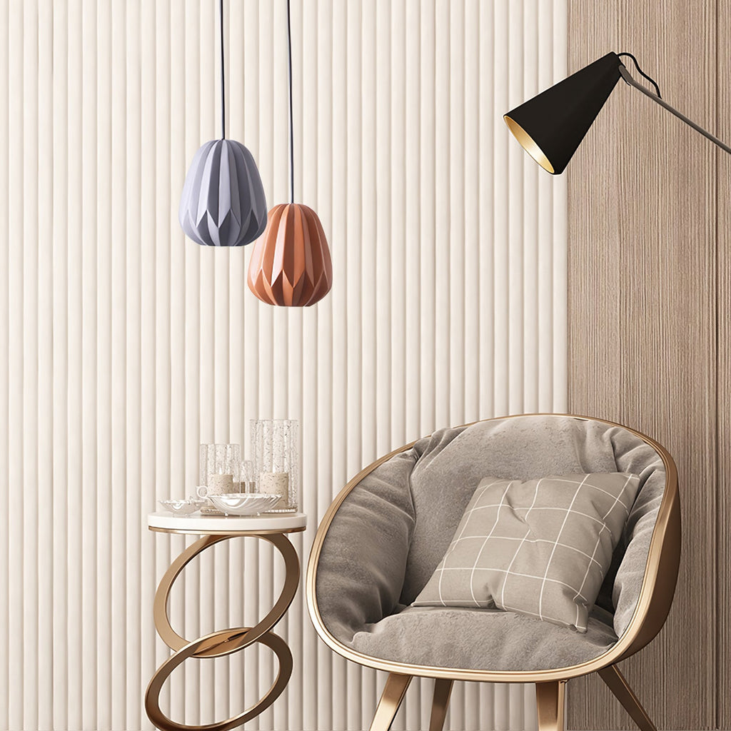 CORALINE AMBER RESIN HANGING LANTERN