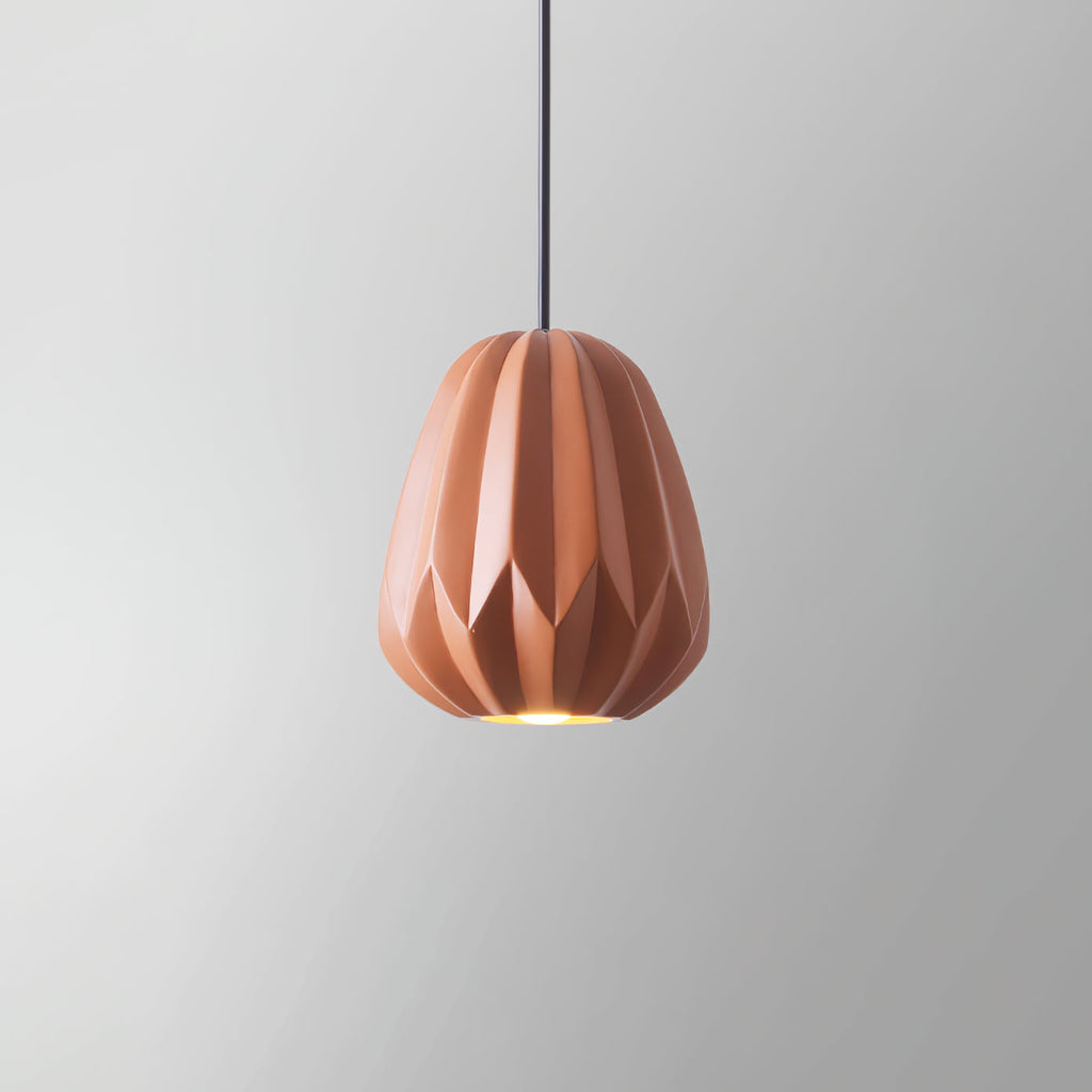 CORALINE AMBER RESIN HANGING LANTERN