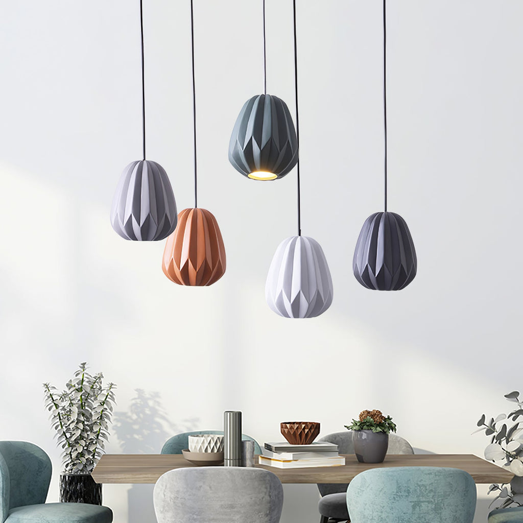 CORALINE AMBER RESIN HANGING LANTERN