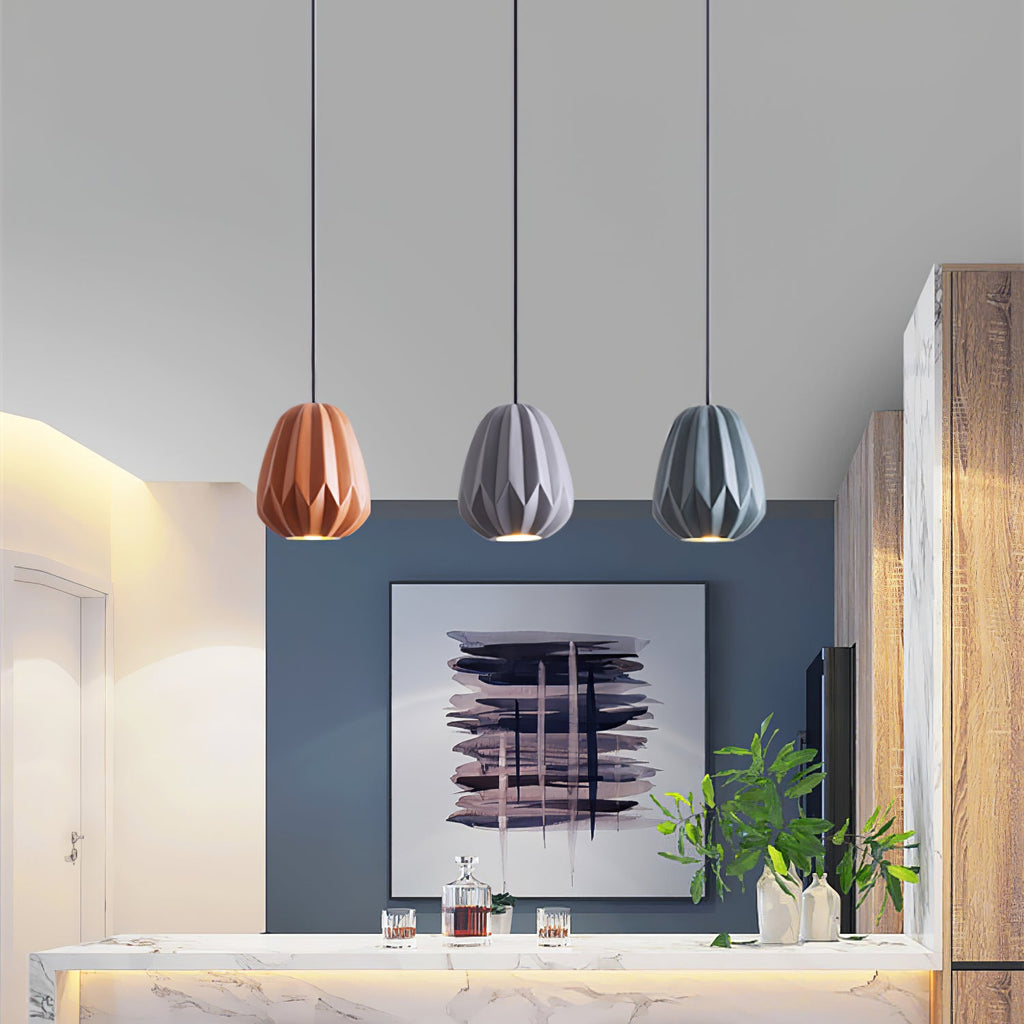 CORALINE AMBER RESIN HANGING LANTERN