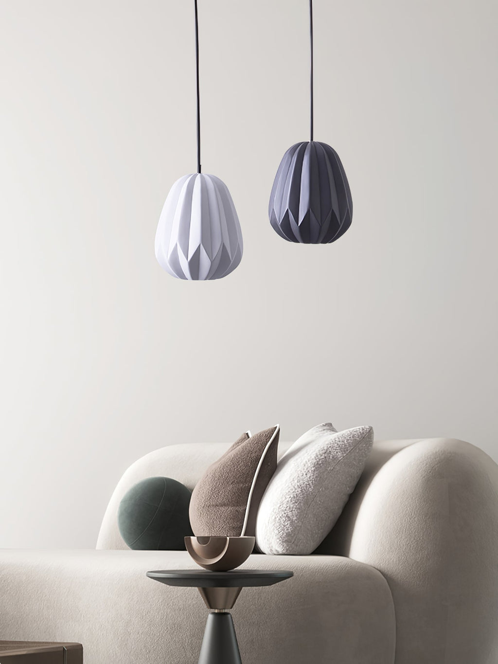 CORALINE AMBER RESIN HANGING LANTERN
