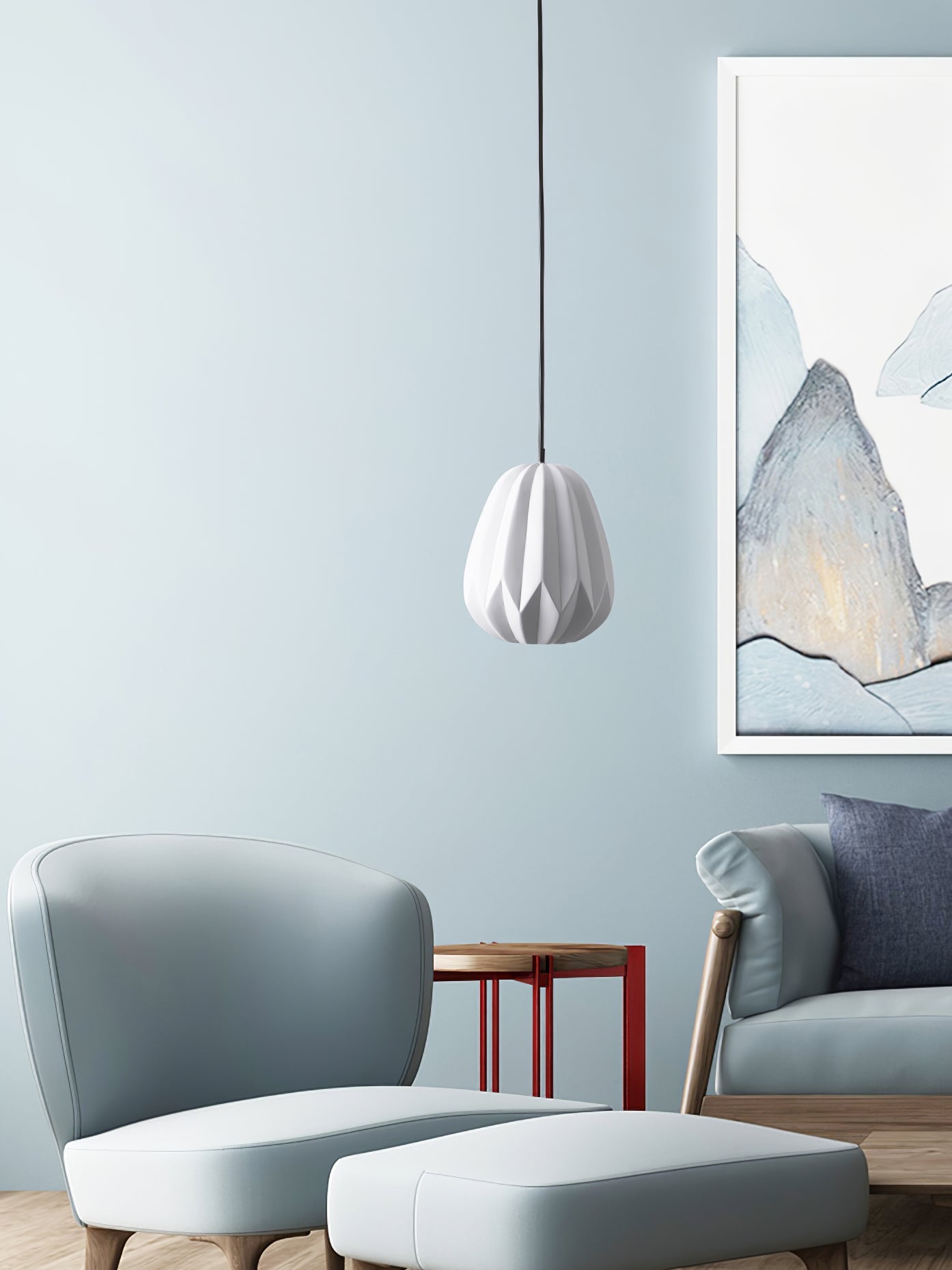 CORALINE AMBER RESIN HANGING LANTERN