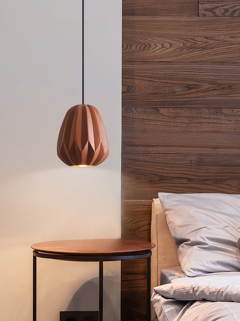 CORALINE AMBER RESIN HANGING LANTERN