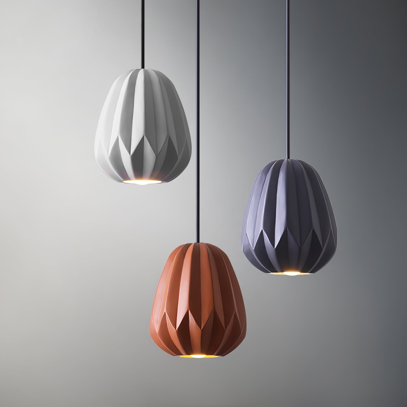 CORALINE AMBER RESIN HANGING LANTERN