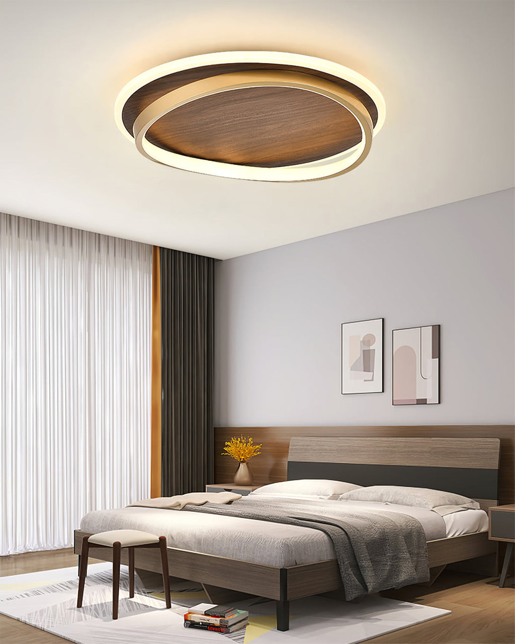 WINTHORPE RUSTIC WOODEN CEILING GLOW