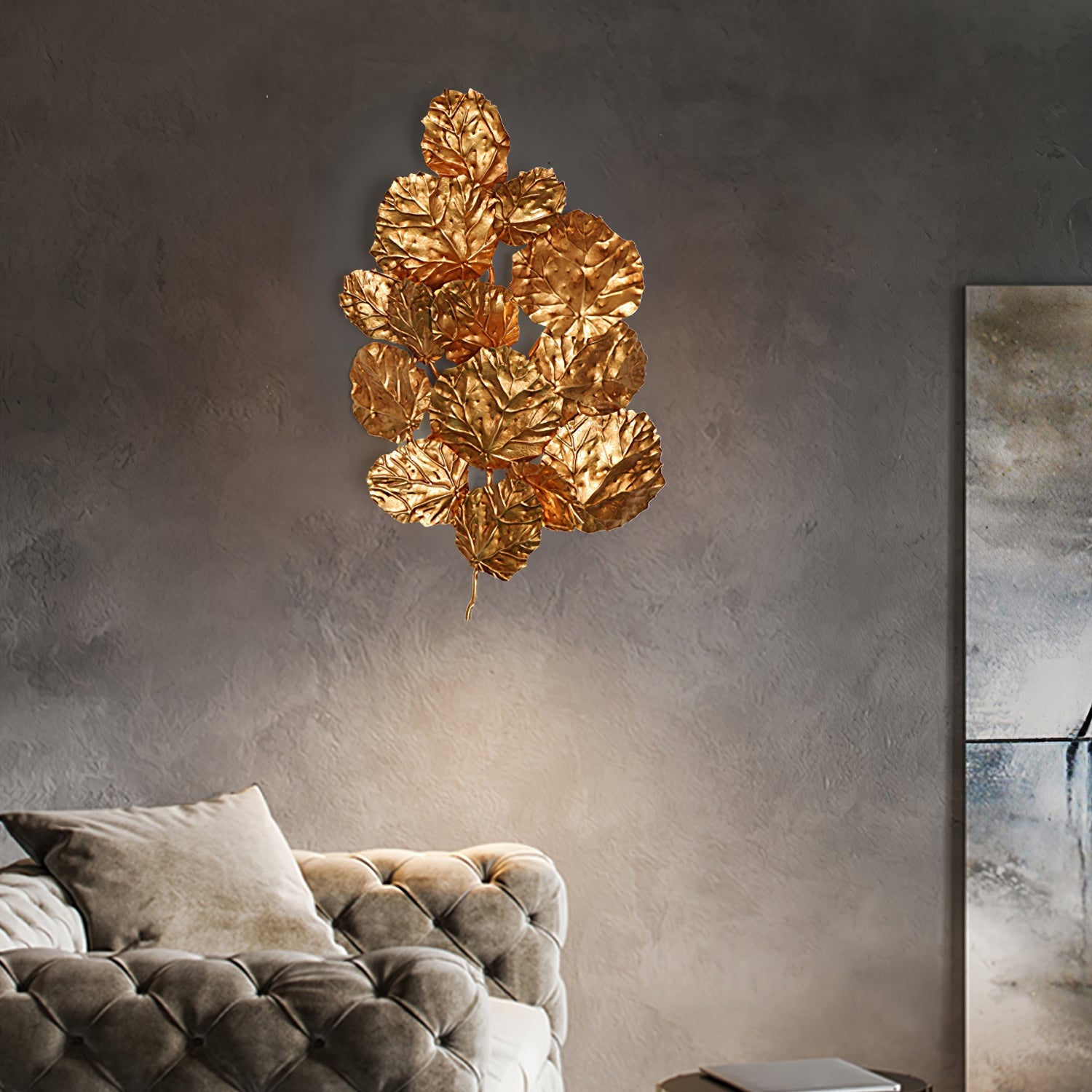 Langston Stacked Stone Wall Sconce