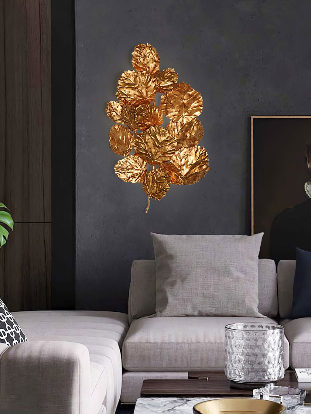 Langston Stacked Stone Wall Sconce