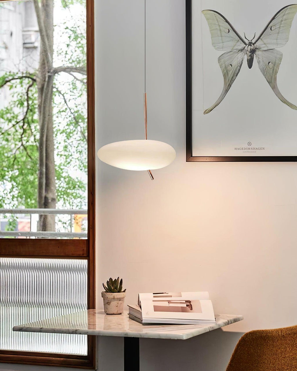 RIVERTON STONE DROPLET HANGING LAMP