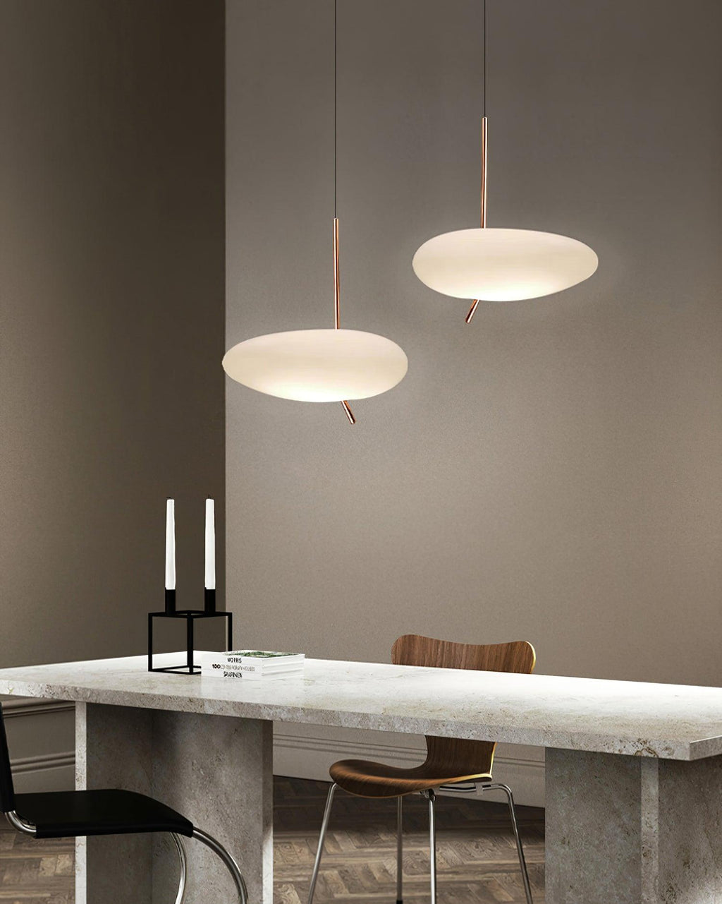 RIVERTON STONE DROPLET HANGING LAMP