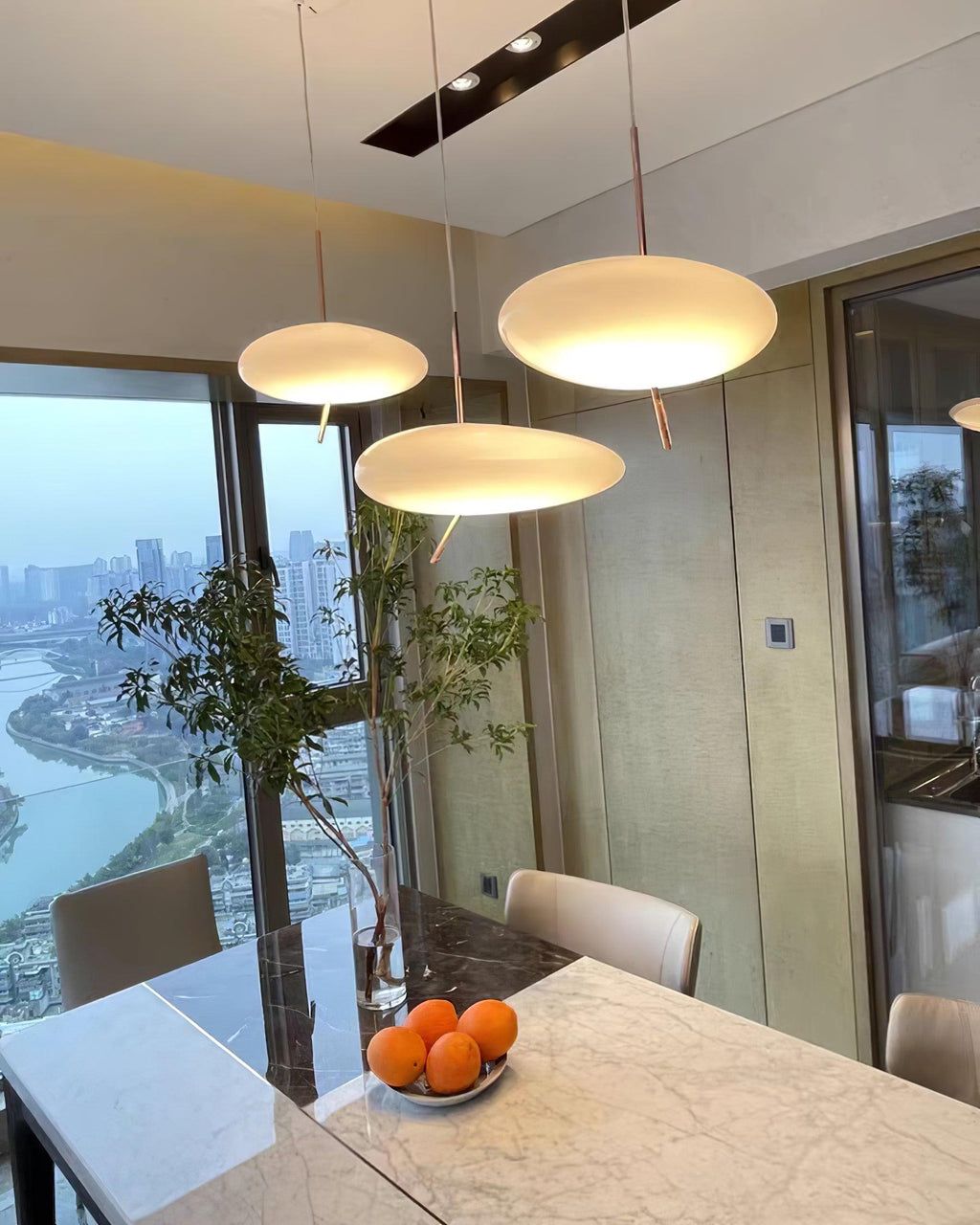 RIVERTON STONE DROPLET HANGING LAMP