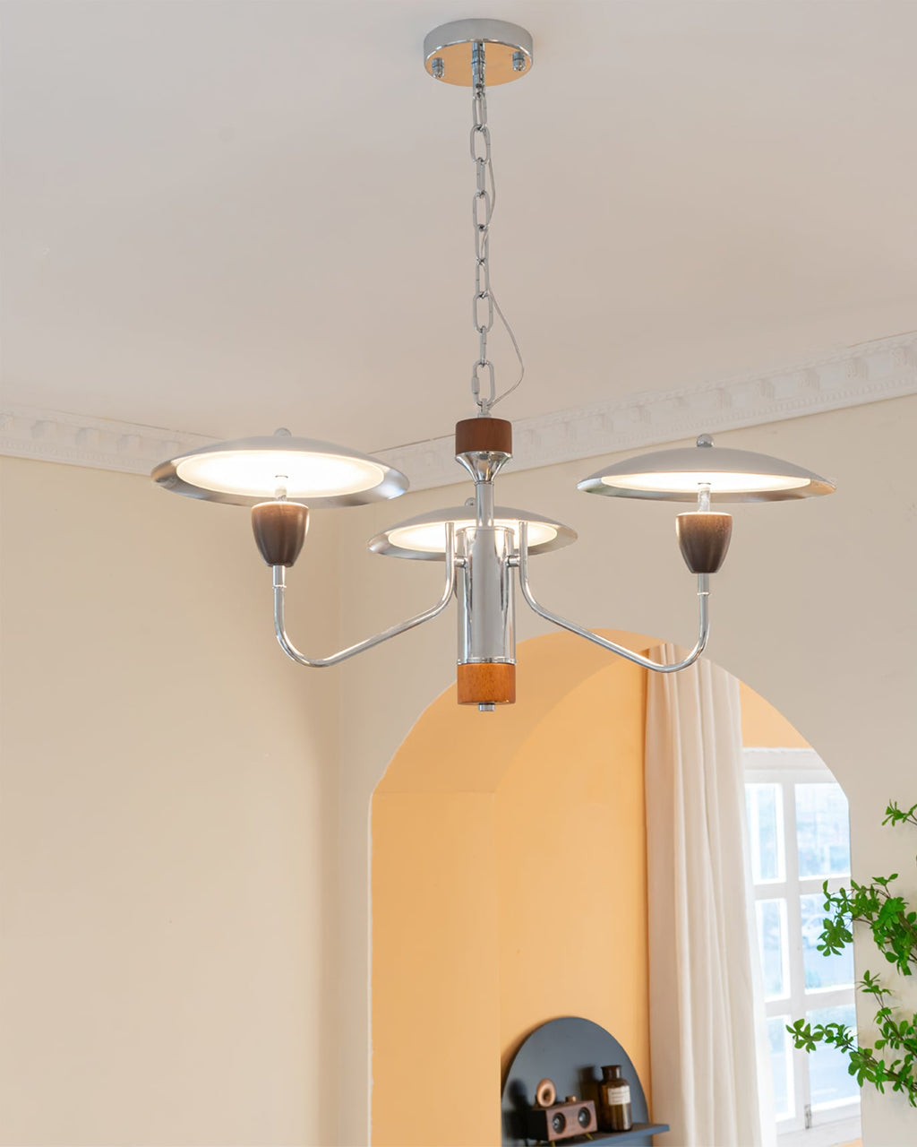 WINTHROP POLISHED METAL DRAPED LIGHTING