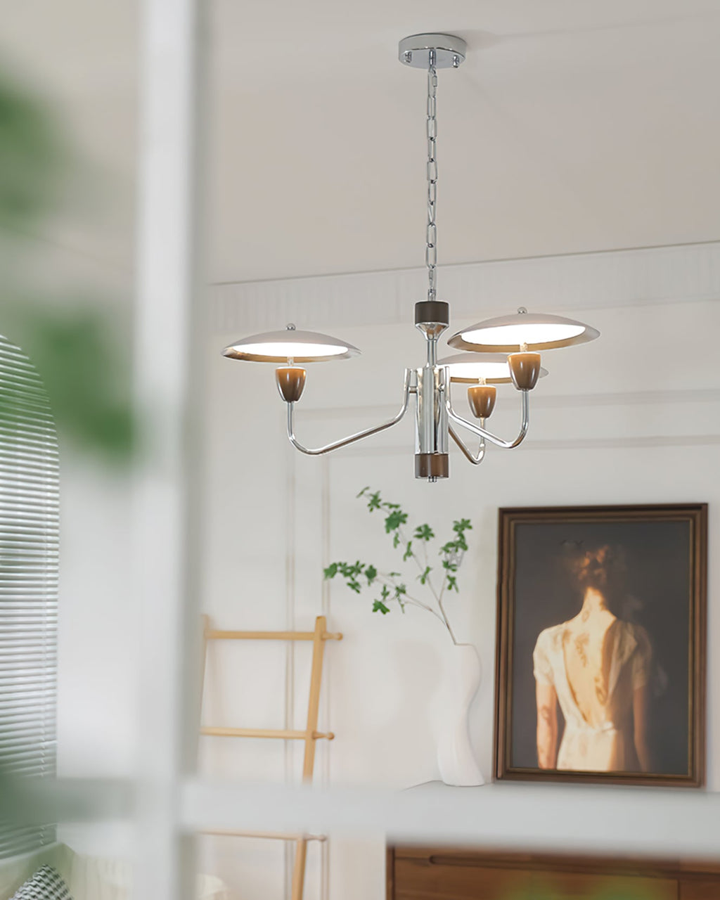 WINTHROP POLISHED METAL DRAPED LIGHTING