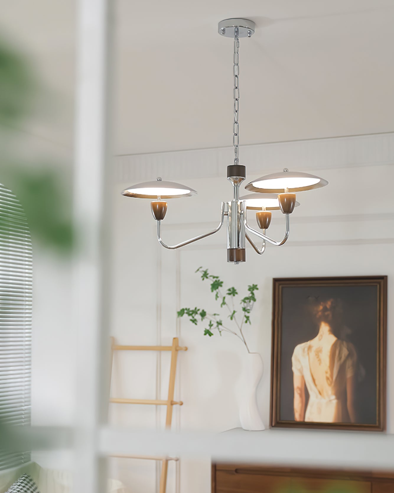 WINTHROP POLISHED METAL DRAPED LIGHTING