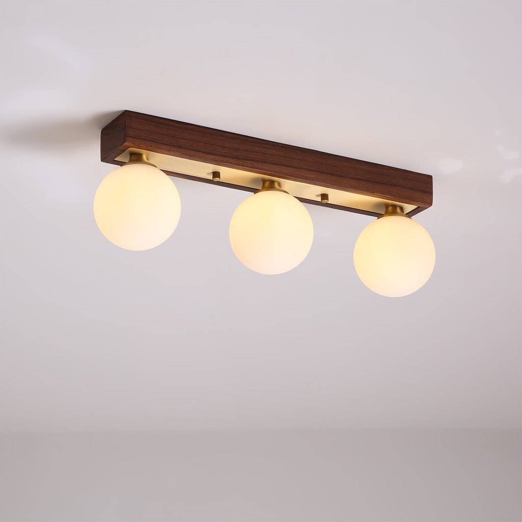 WINTHORPE RUSTIC WOODEN LANTERN CEILING FIXTURE