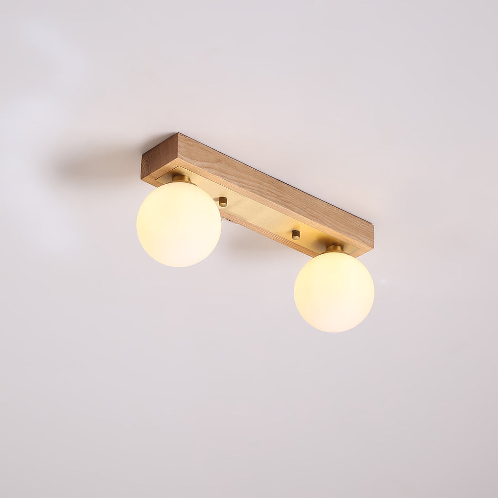WINTHORPE RUSTIC WOODEN LANTERN CEILING FIXTURE