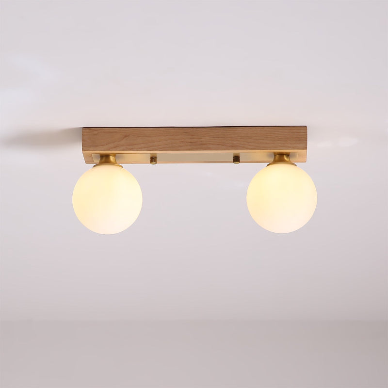 WINTHORPE RUSTIC WOODEN LANTERN CEILING FIXTURE