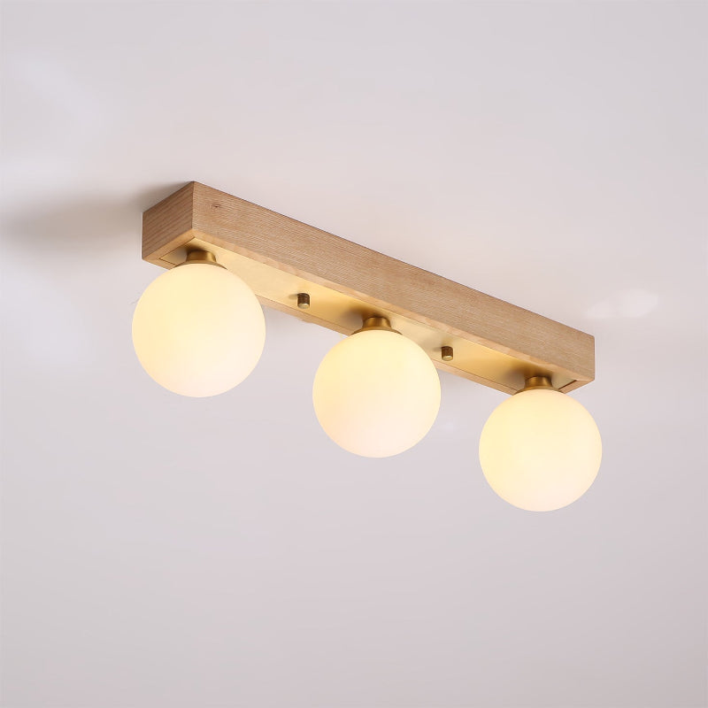 WINTHORPE RUSTIC WOODEN LANTERN CEILING FIXTURE